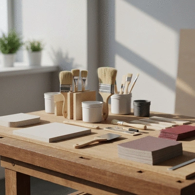 Crafting tools and materials for professional finishes