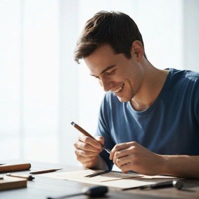 User crafting with finished edges