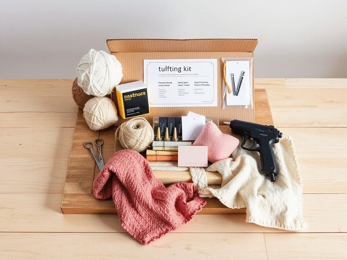Unboxing a Standard Tufting Kit